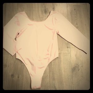 Light pink body suit (3/4 sleeve)